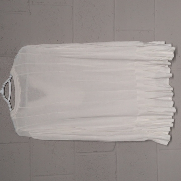 Free People Your Girl Button-Front Tunic Top Dress In Ivory Size XS, Bohemian - Picture 6 of 7